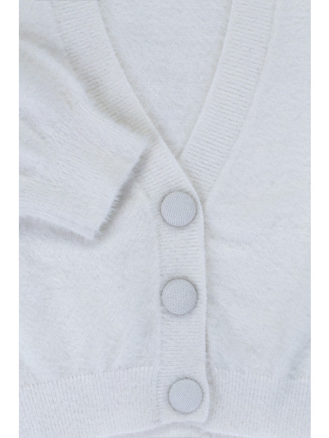 Looxs Revolution Offwhite vestje kort voor meisjes in de kleur 2211-5323-010 large