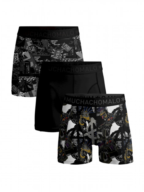 Muchachomalo Jongens 3-pack boxershorts punk PUNK1010-07Jnl_nl large