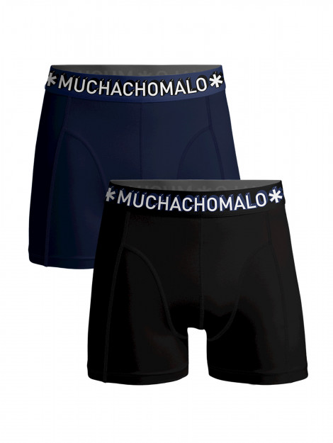Muchachomalo Jongens 2-pack boxershorts effen SOLID1010-366Jnl_nl large
