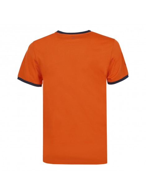 Q1905 T-shirt captain roest /donkerblauw QM2321142-312-1 large