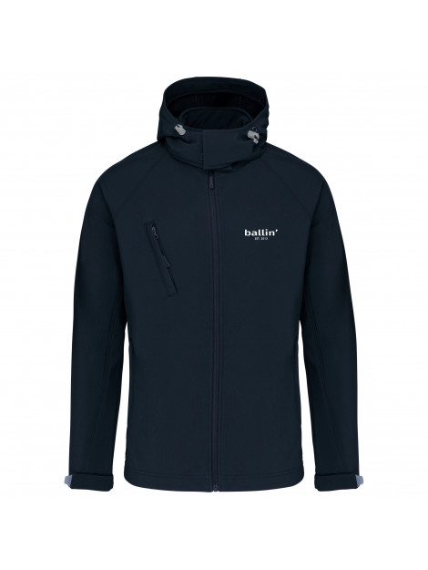 Ballin Est. 2013 Softshell hooded jas SOF-H00051-NVY-XL large