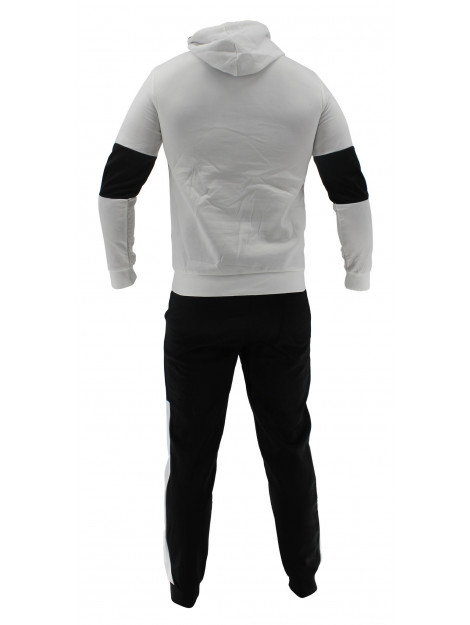 Legend Sports Functioneel joggingpak heren/dames wit & zwart polyester Y4830012WHITEBLACKSUITES large