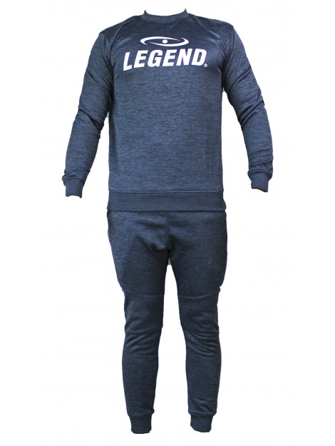 Legend Sports Joggingpak met sweater kids/volwassenen navy slimfit polyester PSW37SDBXS large