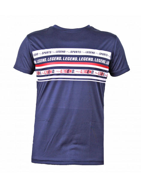 Legend Sports T-shirt quote kids/volwassenen navy polyester/katoen PSW31POLYLEBLXS large