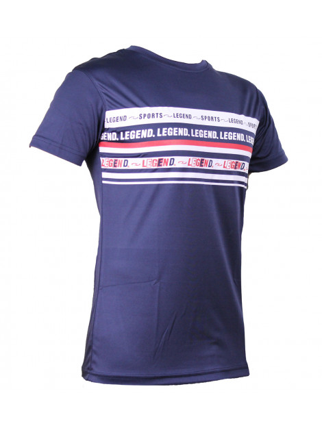 Legend Sports T-shirt quote kids/volwassenen navy polyester/katoen PSW31POLYLEBLXS large
