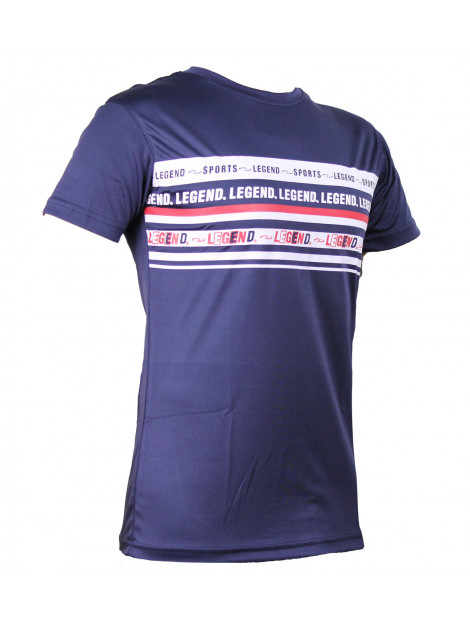 Legend Sports T-shirt quote kids/volwassenen navy polyester/katoen PSW31POLYLEBL2XS large