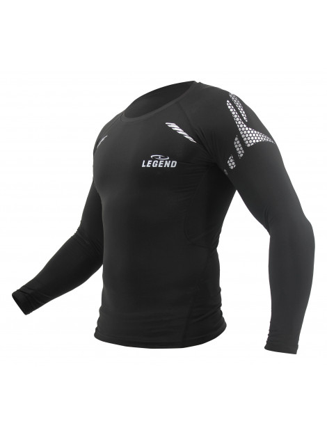 Legend Sports Multi sport shirt met reflect print black Y4110001BLACKS large