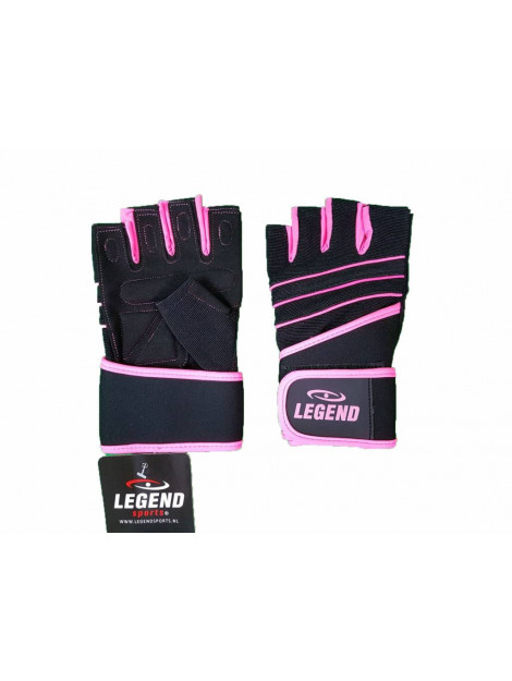 Legend Sports Fitness handschoenen dames roze legend grip FG01RZ00M large