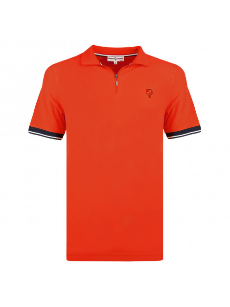 Q1905 Polo shirt stroke rood QM2621743-417-1 large