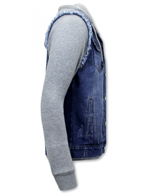 Enos Spijkerjack met stoffen mouwen rj9101 RJ-9101 large