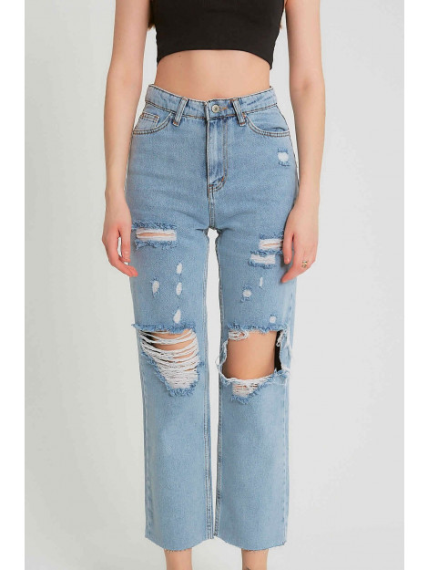 Robin-Collection Ripped jeans high waist d83616 RBN-D83616 large