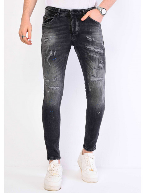 Local Fanatic Jeans met verfspatten 1061 LF-DNM-1061 large Local Fanatic Jeans met verfspatten 1061 LF-DNM-1061 large