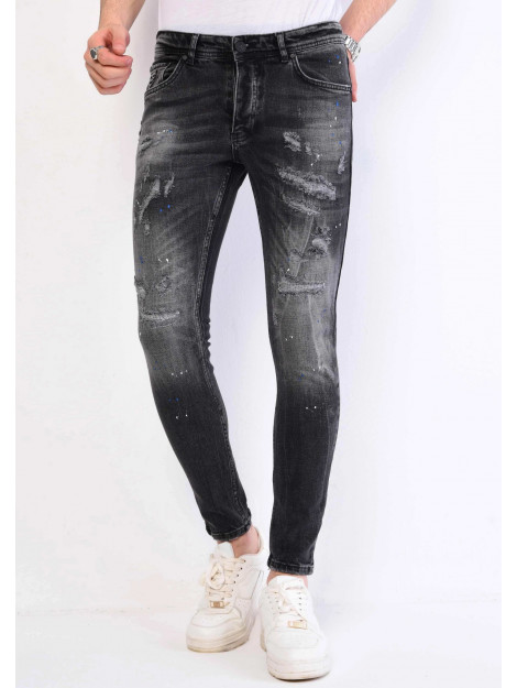 Local Fanatic Jeans met verfspatten 1061 LF-DNM-1061 large Local Fanatic Jeans met verfspatten 1061 LF-DNM-1061 large