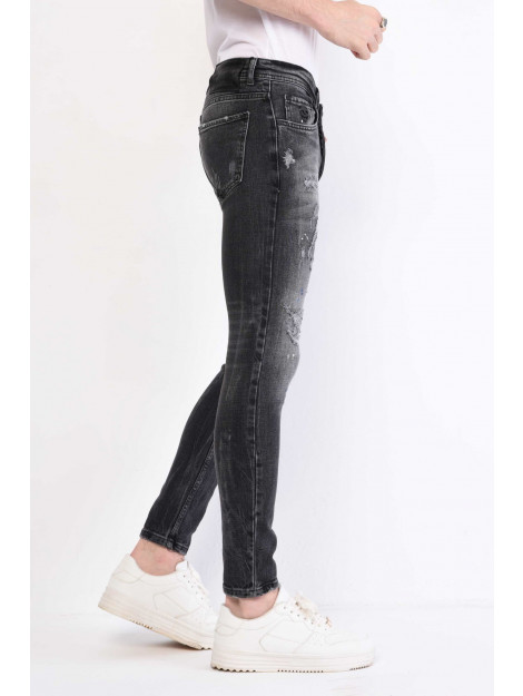 Local Fanatic Jeans met verfspatten 1061 LF-DNM-1061 large Local Fanatic Jeans met verfspatten 1061 LF-DNM-1061 large