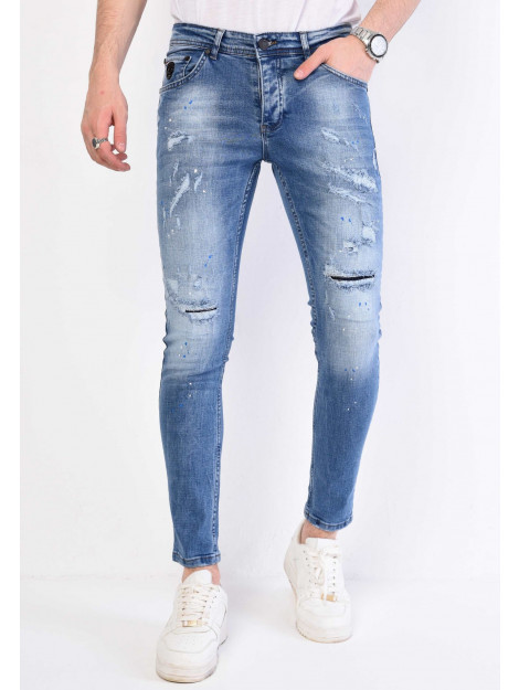 Local Fanatic Licht jeans met gaten 1059 LF-DNM-1059 large Local Fanatic Licht jeans met gaten 1059 LF-DNM-1059 large