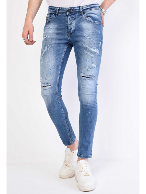 Local Fanatic Licht jeans met gaten 1059 LF-DNM-1059 large Local Fanatic Licht jeans met gaten 1059 LF-DNM-1059 large