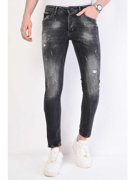 Local Fanatic Slim fit jeans met gaten 1055 LF-DNM-1055 large Local Fanatic Slim fit jeans met gaten 1055 LF-DNM-1055 large