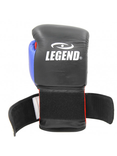 Legend Sports Bokshandschoenen legend power heren/dames zwart-blauw-rood leer PBG04BLZW10 large