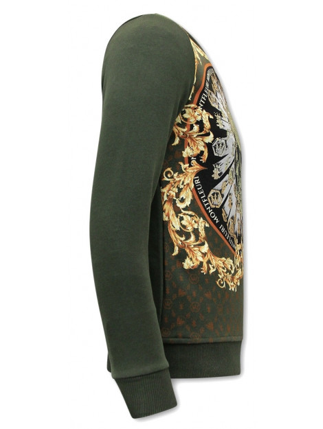 Montfleuri Sweater met print skull strass 3796 large