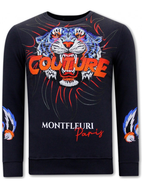 Montfleuri Sweater met print tiger couture 3717 large