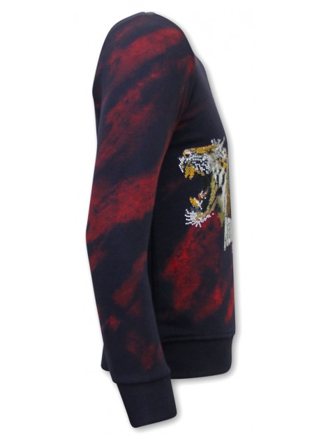 Montfleuri Sweater met print skull tiger 3680 large