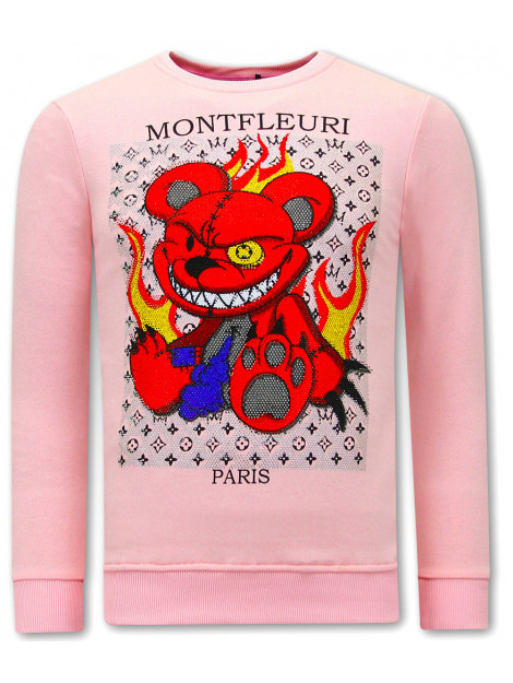 Montfleuri Sweater met print monster teddy bear 3631R large