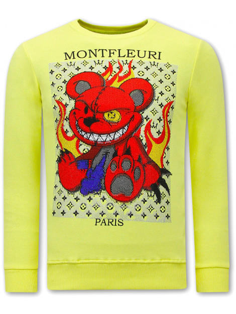Montfleuri Sweater met print monster teddy bear 3631G large