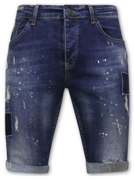 Local Fanatic Korte broek slim fit met gaten 1026 LF-SHRT-1026 large Local Fanatic Korte broek slim fit met gaten 1026 LF-SHRT-1026 large