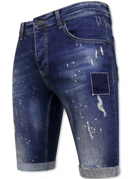 Local Fanatic Korte broek slim fit met gaten 1026 LF-SHRT-1026 large Local Fanatic Korte broek slim fit met gaten 1026 LF-SHRT-1026 large