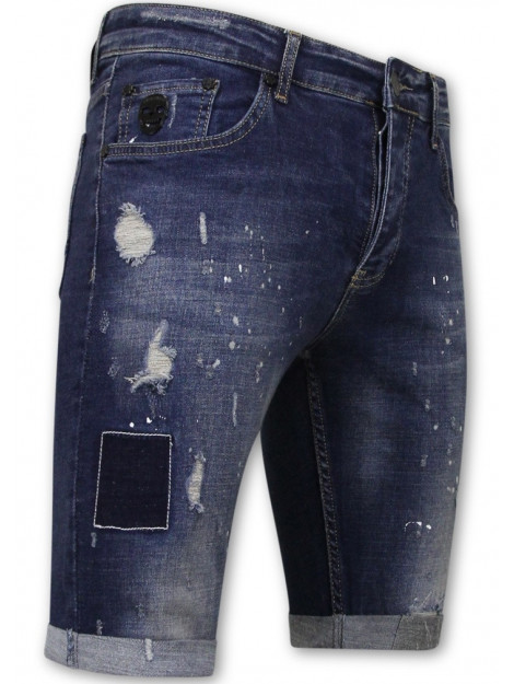 Local Fanatic Korte broek slim fit met gaten 1026 LF-SHRT-1026 large Local Fanatic Korte broek slim fit met gaten 1026 LF-SHRT-1026 large