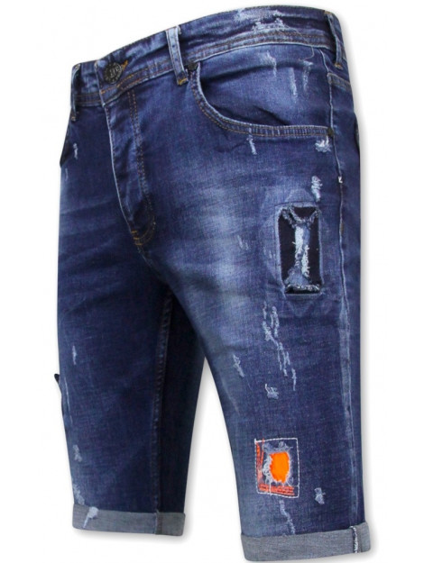 Local Fanatic Korte broek met verfspatten xxx LF-DNM-1016 large Local Fanatic Korte broek met verfspatten xxx LF-DNM-1016 large