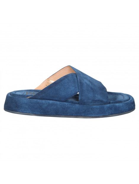 Walk in the Park D100 blauwe suède slipper D100 blauw (jeans) large