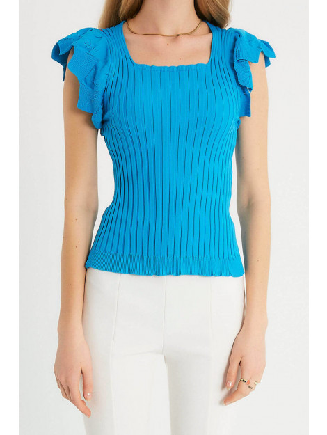 Robin-Collection Elastische ribstof top t93547 RBN-T93547 large
