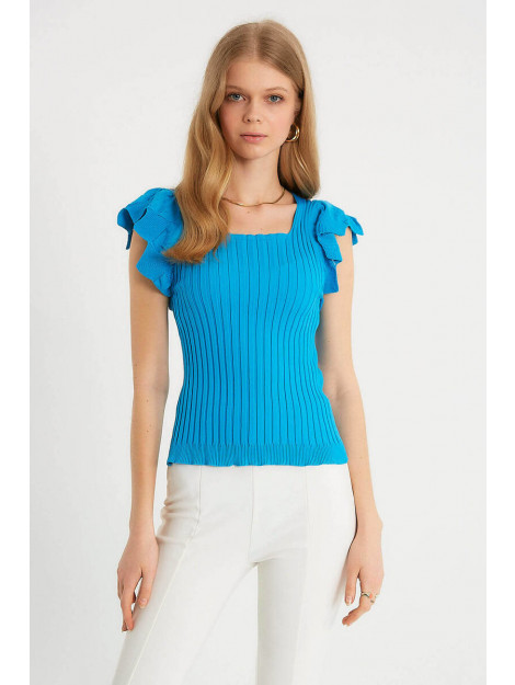 Robin-Collection Elastische ribstof top t93547 RBN-T93547 large