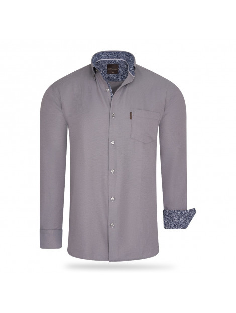 Cappuccino Italia Regular fit overhemd antraciet cap-char-slim-XXL large