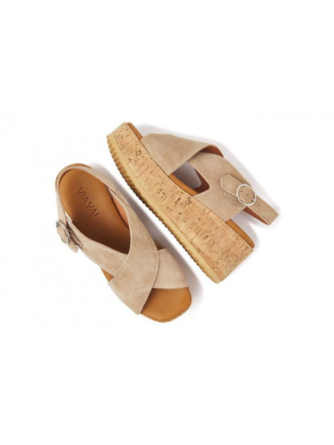 Via Vai  Sandalen Beige  large