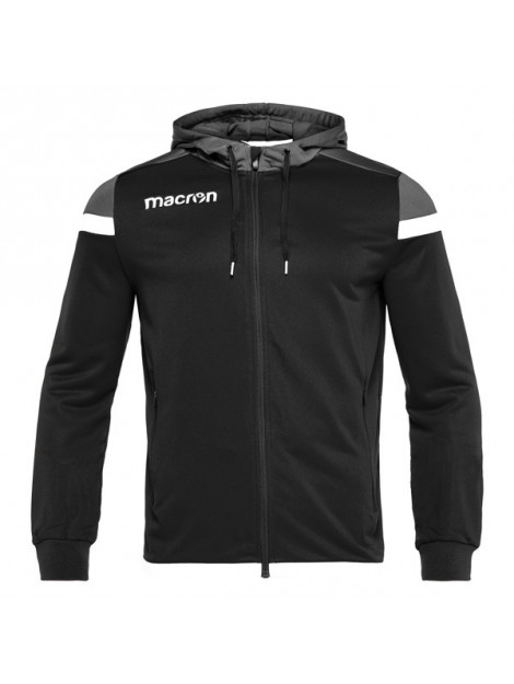 Macron Eadesy full zip hoody blk/wht 81490901 Macron EADESY FULL ZIP HOODY BLK/WHT 81490901 large