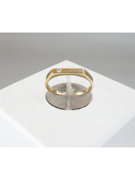 Christian Gouden smalle ring met diamant 66672-9882JC large