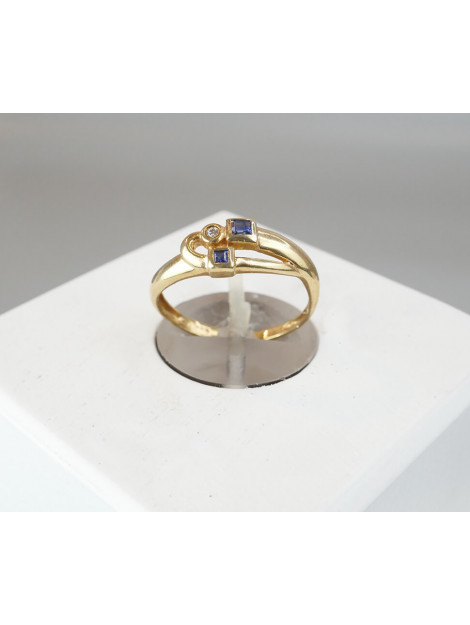 Christian Gouden ring met saffier 11652-998JC large