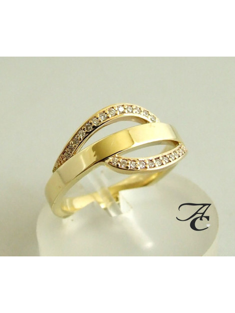 Atelier Christian 14 karaat ring met diamanten 766-8650Pm large
