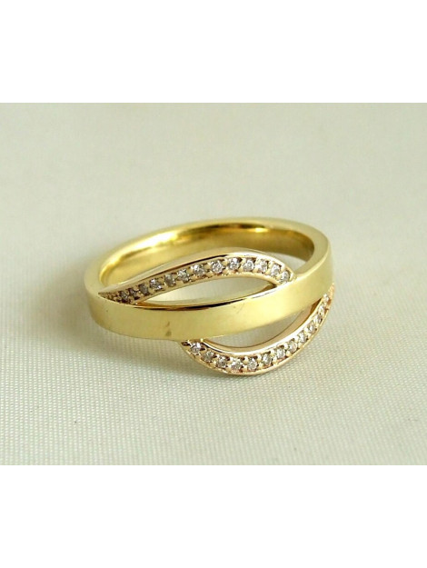 Atelier Christian 14 karaat ring met diamanten 766-8650Pm large