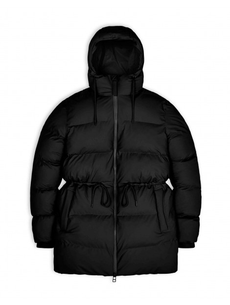 Rains 15370 puffer w jacket black 15370 large