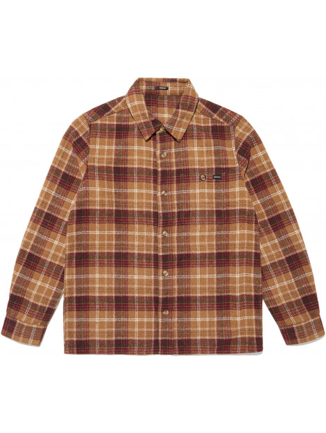 Denham Bri burton overshirt camel check 01-22-08-40-071-14 large