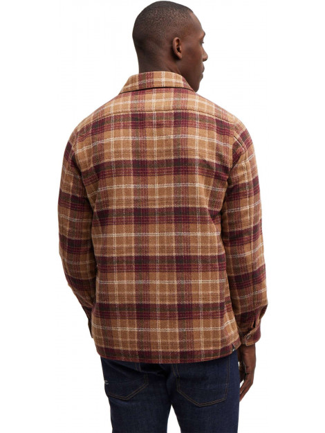 Denham Bri burton overshirt camel check 01-22-08-40-071-14 large