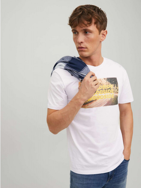 Jack & Jones Outside tee ss crew neck bright white 12216180-177627 large Jack & Jones Outside tee ss crew neck bright white 12216180-177627 large