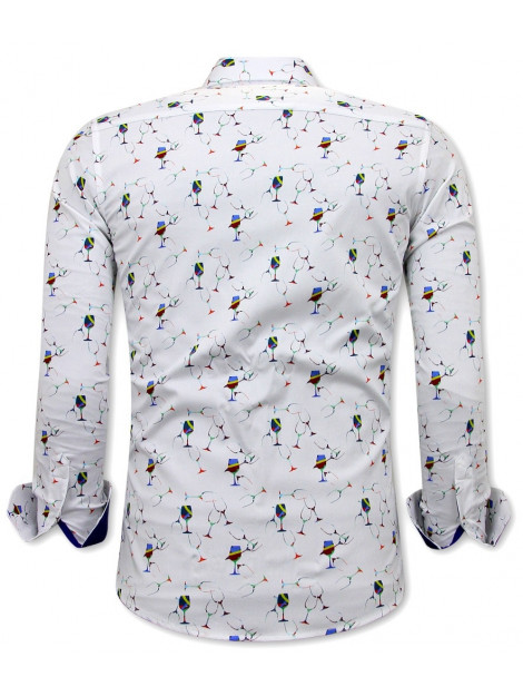 Gentile Bellini Satijnen met print slim fit 3105 large