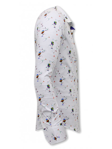 Gentile Bellini Satijnen met print slim fit 3105 large