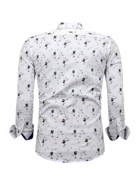 Gentile Bellini Satijnen met print slim fit 3105 large