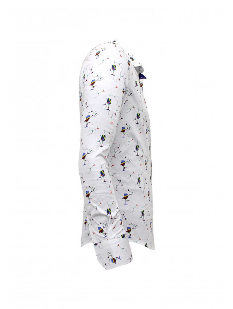 Gentile Bellini Satijnen met print slim fit 3105 large