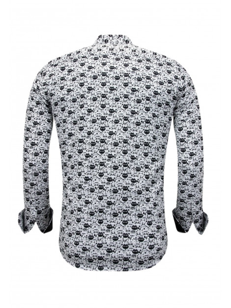 Tony Backer Satijn dierenprint zwart 3093 large